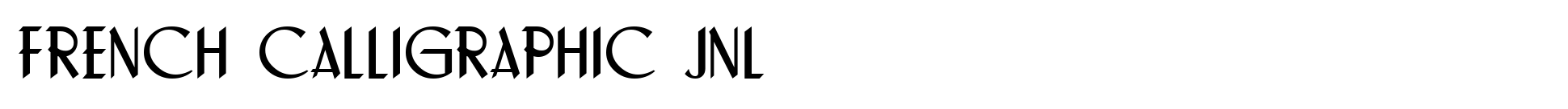 French Calligraphic JNL